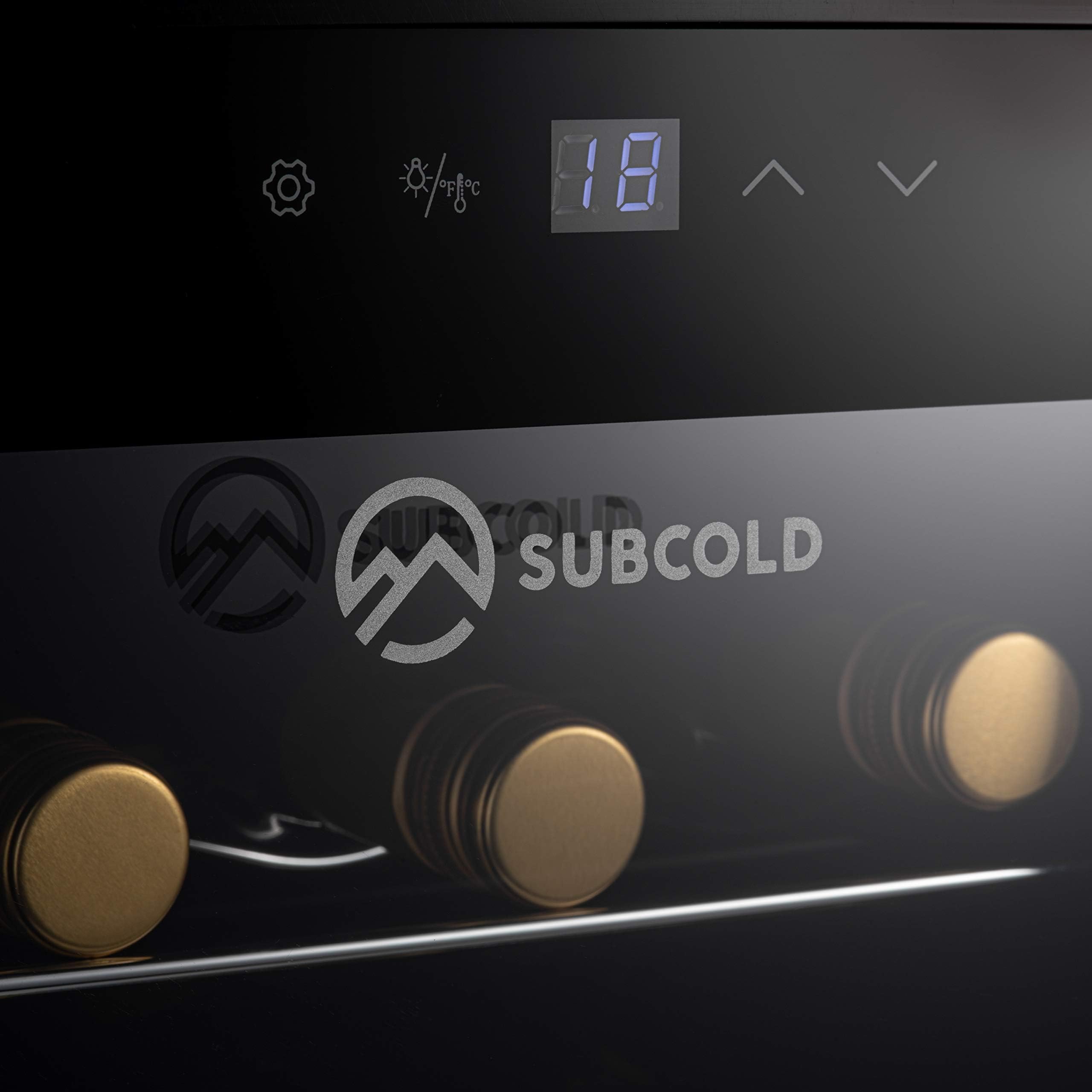 Subcold Viva16 LED – Table-Top Wine Fridge Black | 3-18°C | Wine Cooler | LED + Lock & Key | Glass Door Drinks Cellar | Single-Zone (16 Bottle) — view 7