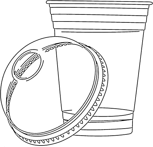 Miniatura 2 de Durameg 100 unidades  12 onzas. Vasos desechables de plástico PET transparente con tapas de cúpula