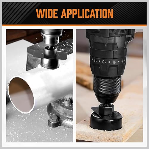 Miniatura 7 de HORUSDY Juego de sierra para agujeros, kit de sierra para agujeros con cuchillas de sierra de 6 pulgadas (5.984in) -34 pulgadas (0.748in), ideal