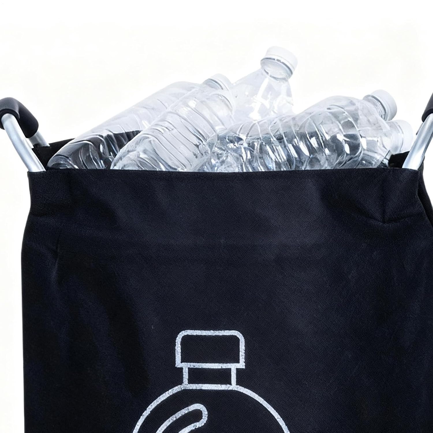 Recycling Bin, Foldable Bottle Collector, 82L Trash Container with Handle