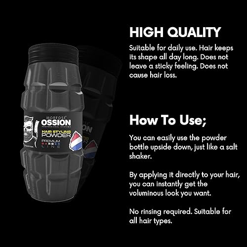 Miniatura 5 de Morfose Polvo 3 en 1 para peinar el cabello, aspecto mate, volumen, fijación fuerte, polvo para el cabello en polvo para el cabello, voluminizador
