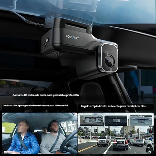 Miniatura 5 de Cámara de tablero frontal interior, cámara de seguridad 4G LTE para automóvil, vista remota en vivo, alerta instantánea a través de la aplicación,