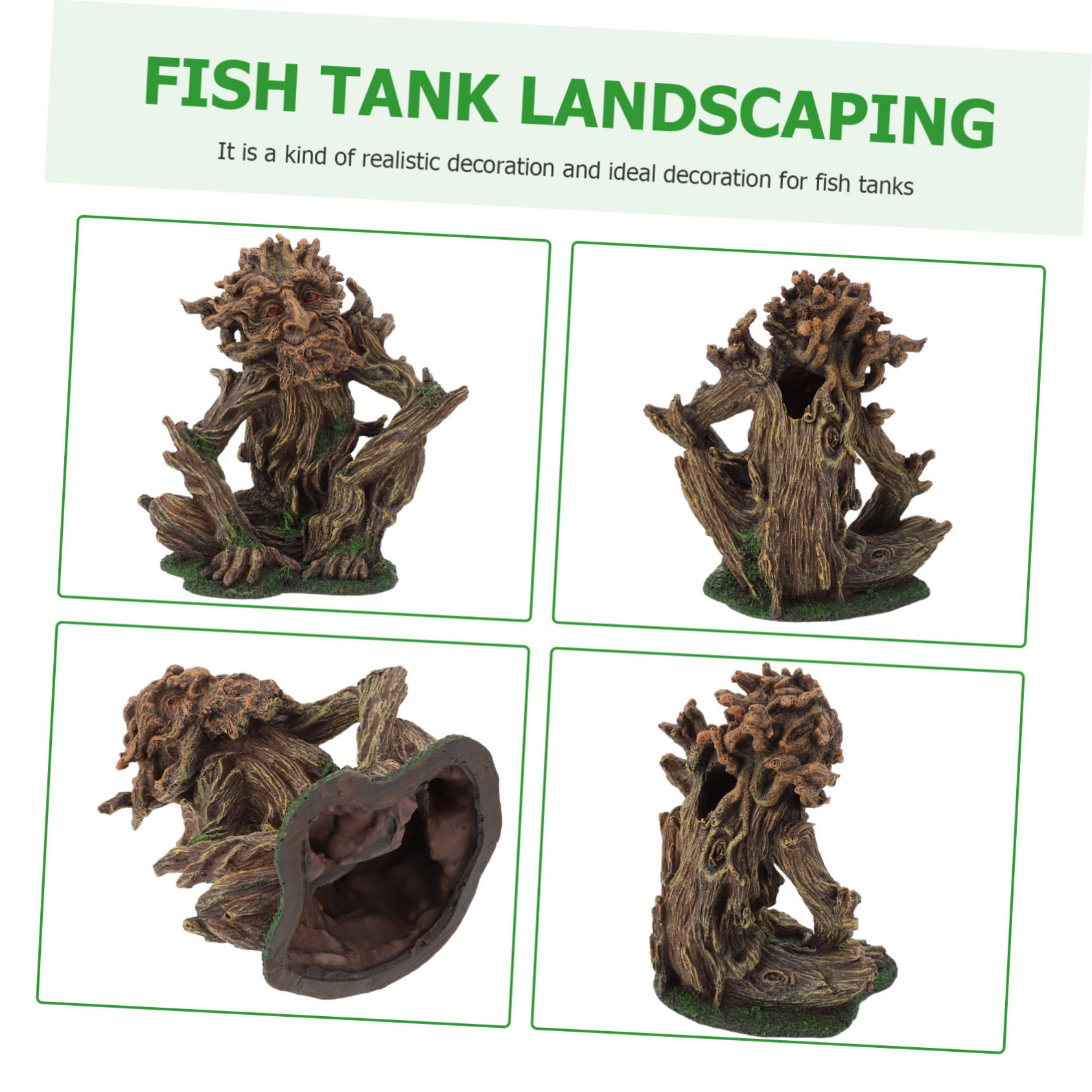 1Pièce Ornement Résine pour Aquarium Abri Créatif pour Poissons et Crevettes Décoration de Réservoir Idéale pour Aménagement Paysager Aquatique