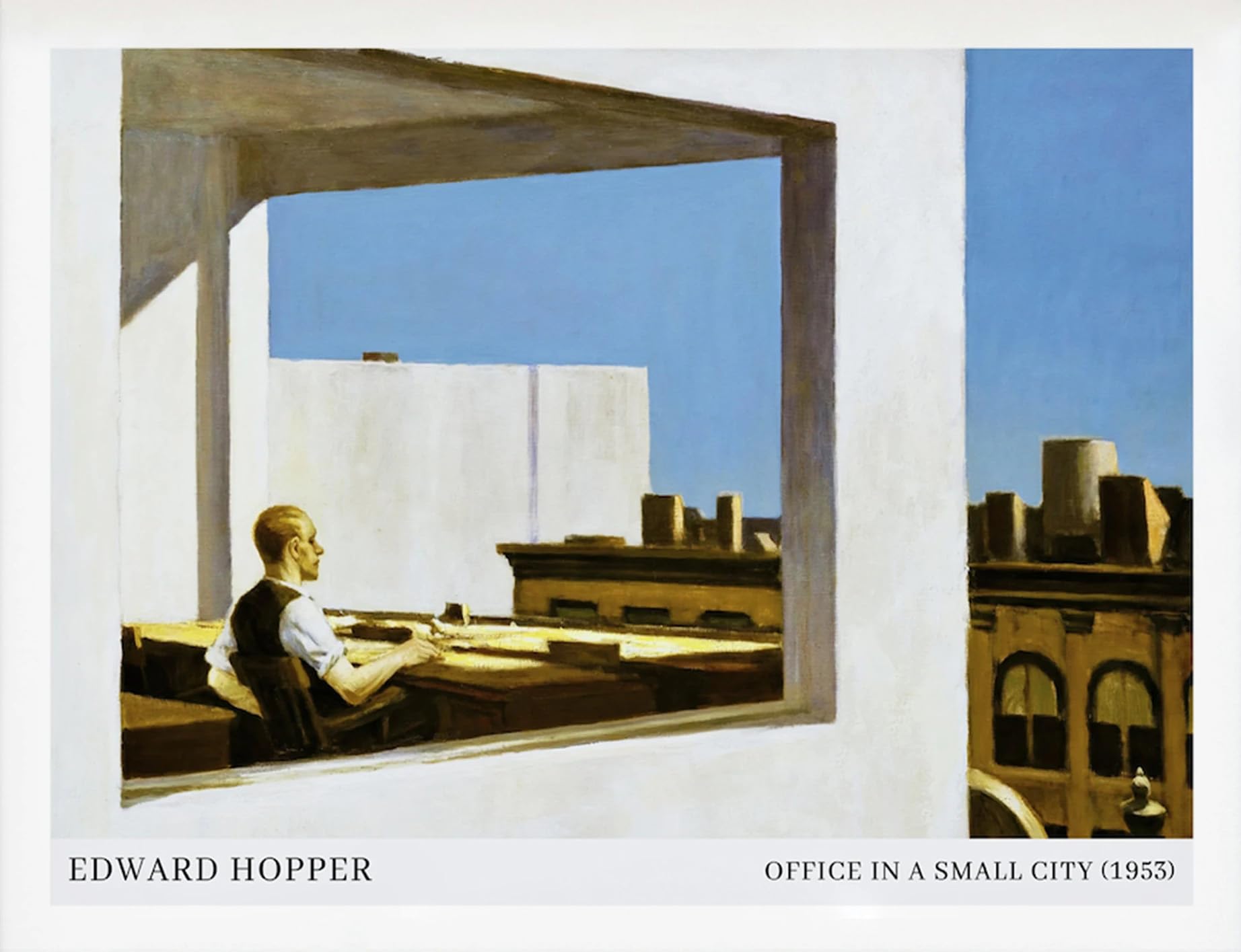 Impression En Couleur Abstrait Edward Hopper pour décoration soignée - 7