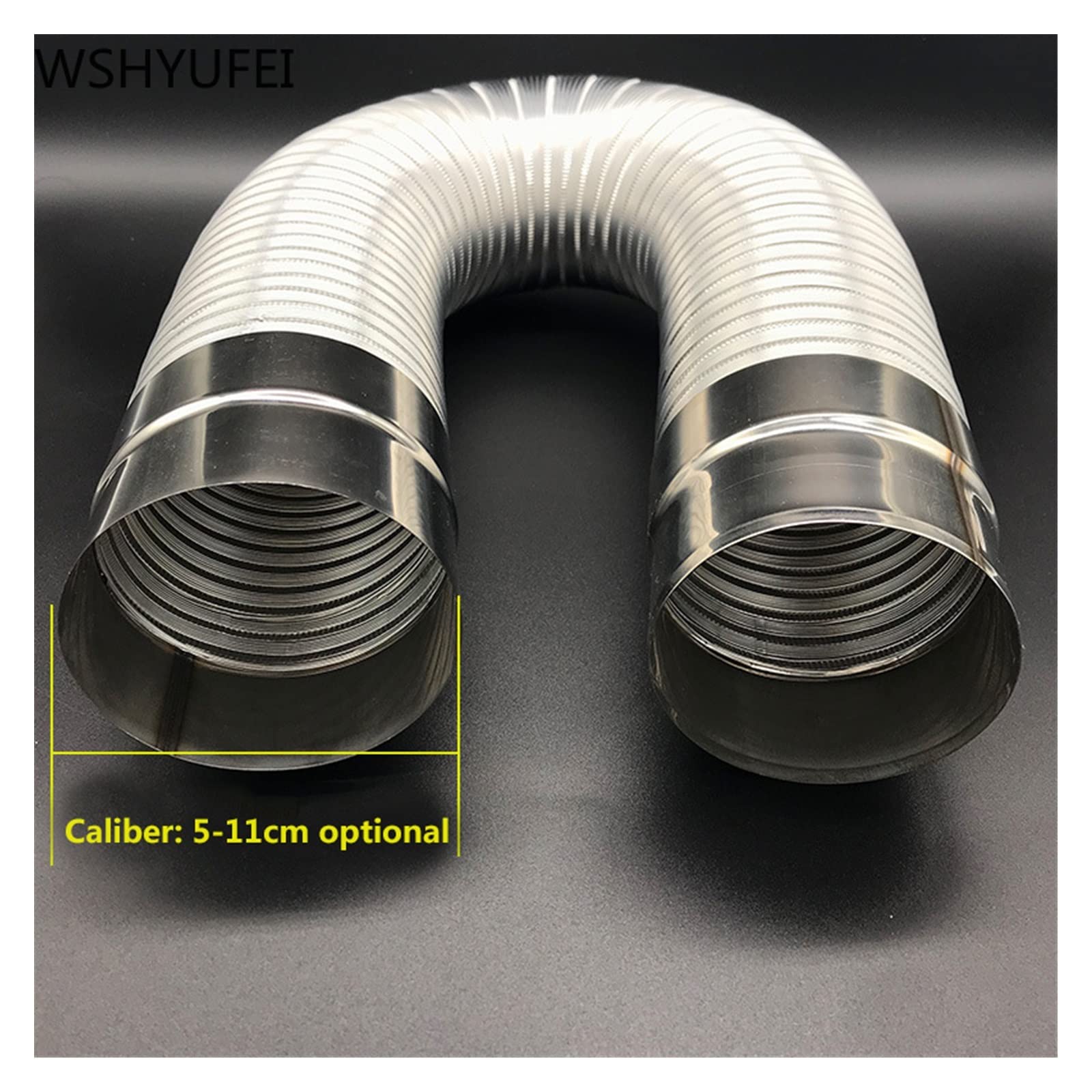 Auto Tubo Scarico Tubi Tubo Di Prolunga Per Tubo Di Aspirazione Per Auto Tubo Di Scarico Universale Resistente Al Gas In Acciaio Inossidabile Di Lunghezza 60-150 Mm Tubo Scarico Auto (Colore : D 8cm