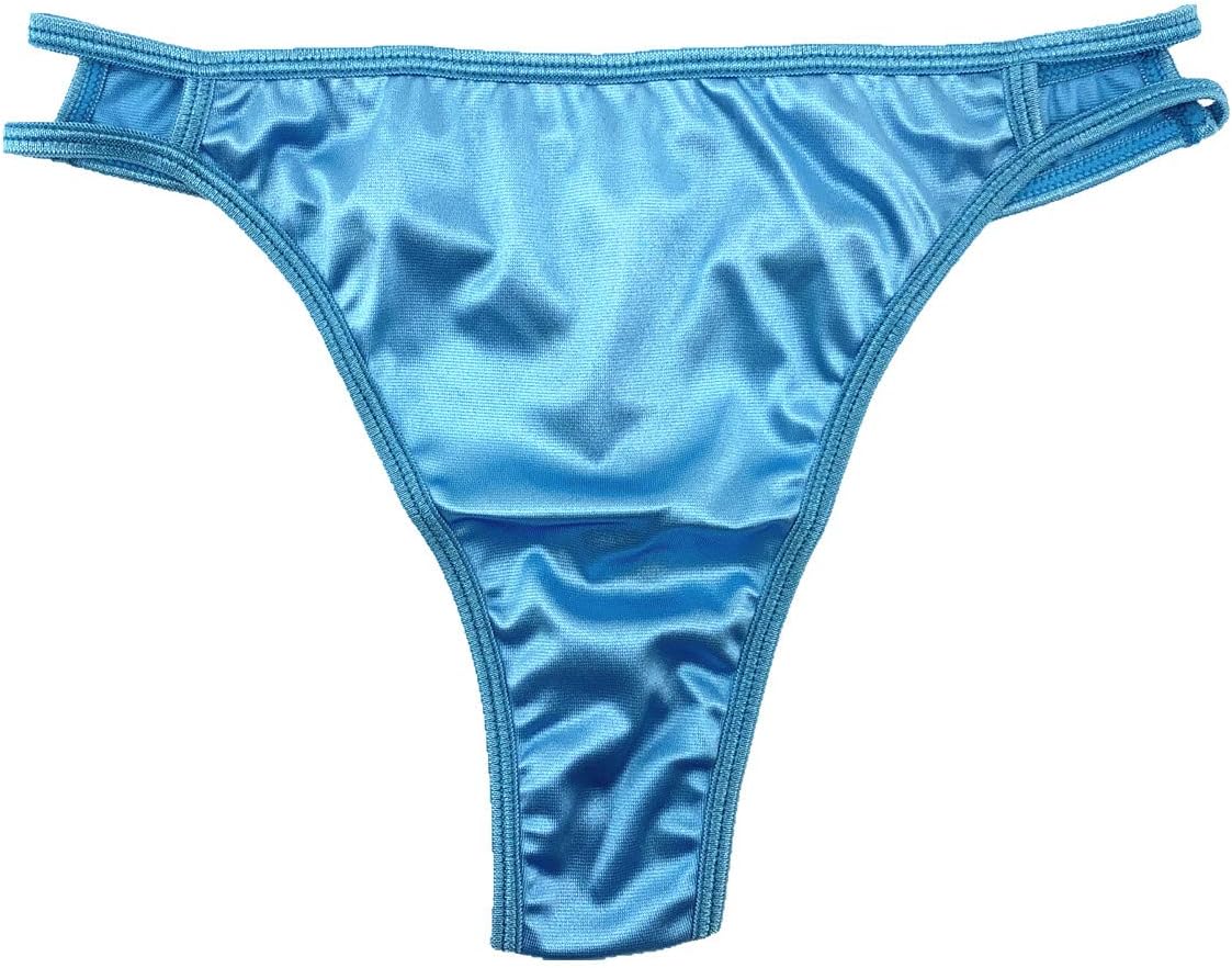 Colorful Star 5 Pack Women's Satin G-string Underwear String Bikini Thongs Panties - Image 3
