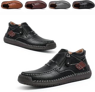The First Young Shoes Men,Slip-On Driving Shoes – Handmade Premium Leather Loafers for Travel & Outdoor