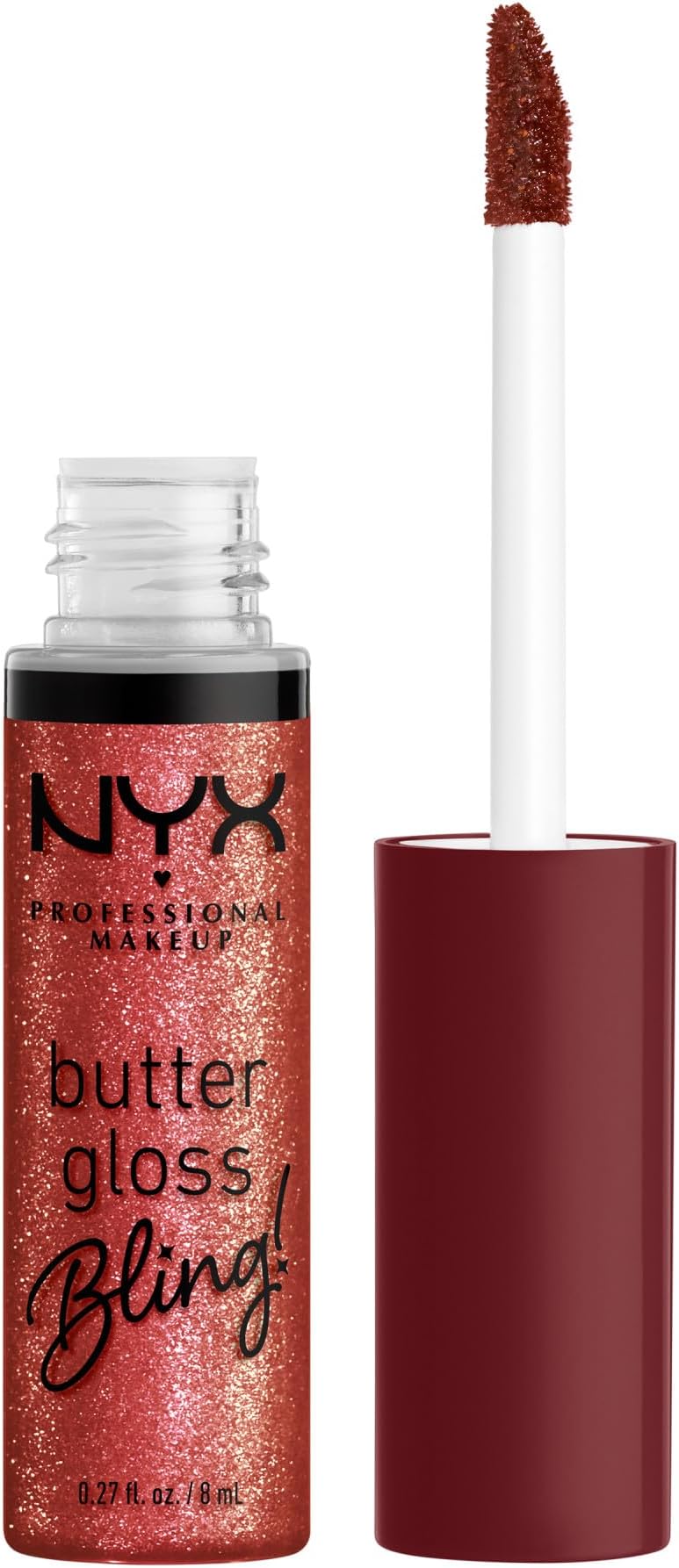 NYX PROFESSIONAL MAKEUP Butter Gloss Bling Lip Gloss, Non Sticky and Shiny Vegan Lip Makeup - Big Spender