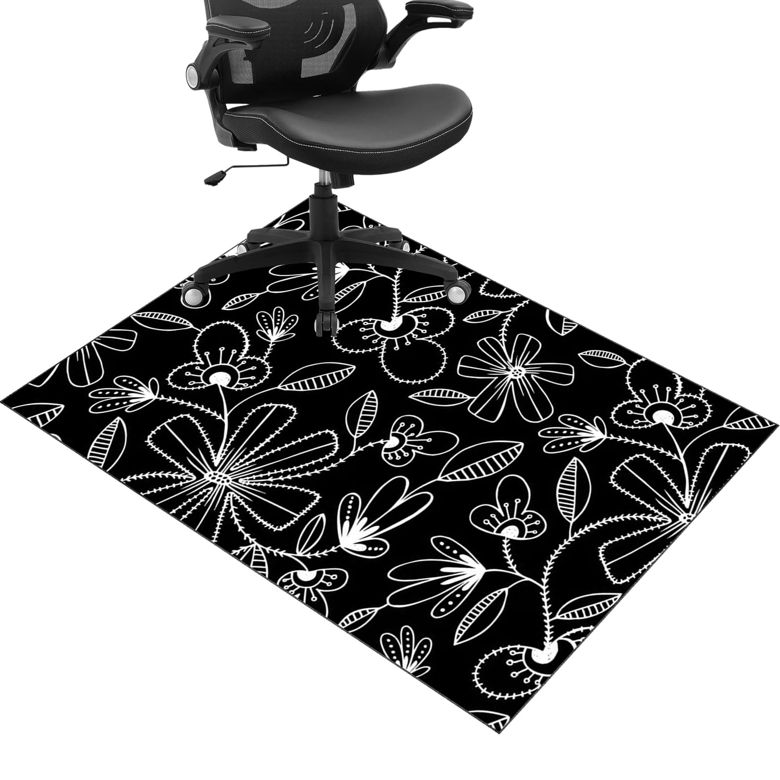 JaevKwzy Chair mat for Hard Floors Heavy Duty Office Chair Mats for Carpeted and Hardwood Floor Carpet Protector Chair Mat Floor Mats Wood/Tile Protection Mat for Office & Home 130 x 150 cm