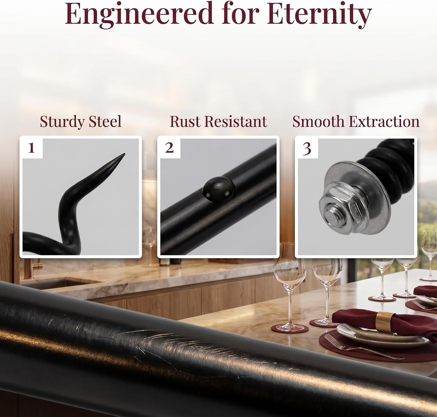 Alipis Replacement Metal Corkscrew Spiral Bit 4-Pack Wine Opener Spiral Worms for Manual Corkscrew Repair Kit Bar Wine Tool Accessories