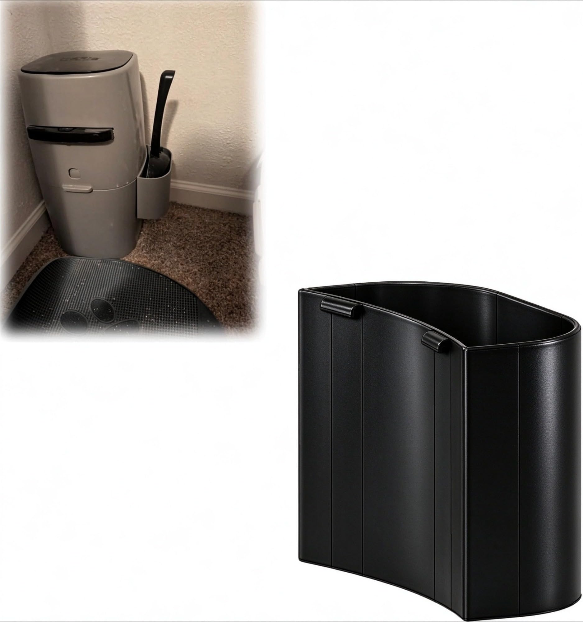 Cat Scoop Holder Compatible with Litter Genie, Litter Scoop Storage Organizer, Sanitary M…