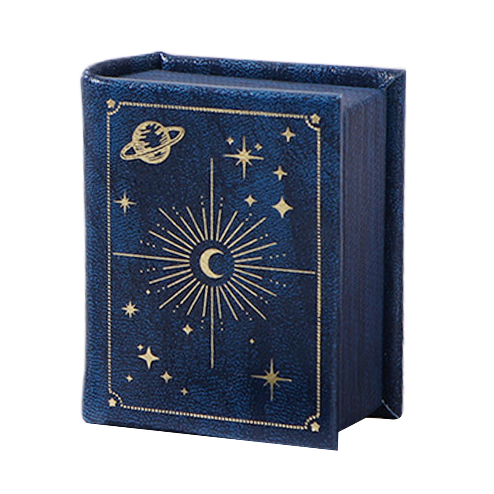 Estuche de Anillos Organizador para Almacenamiento de Joyas con Forma de Libro Cierre Magnético