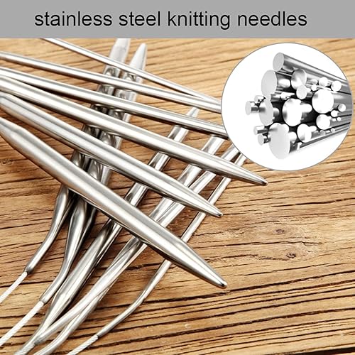 Miniatura 3 de Agujas de tejer circulares circulares de 436531.5 in, agujas de tejer circulares, agujas de tejer circulares, juego de agujas de tejer artesanales,