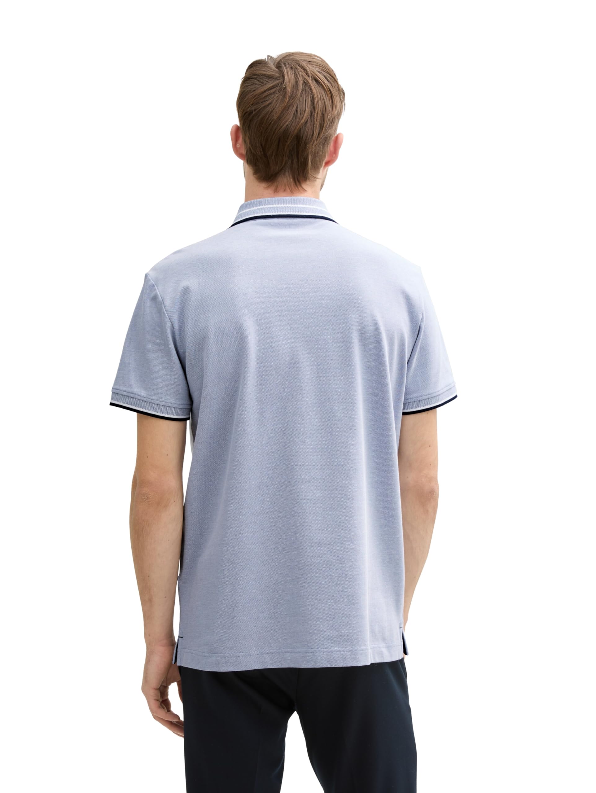 Tom Tailor T-Shirt mit Logo-Print, Peachy orange White Injected, XS – Ansicht 2