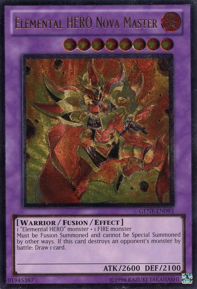 Amazon.com: Yu-Gi-Oh! - Elemental Hero Nova Master (GENF-EN093 ...