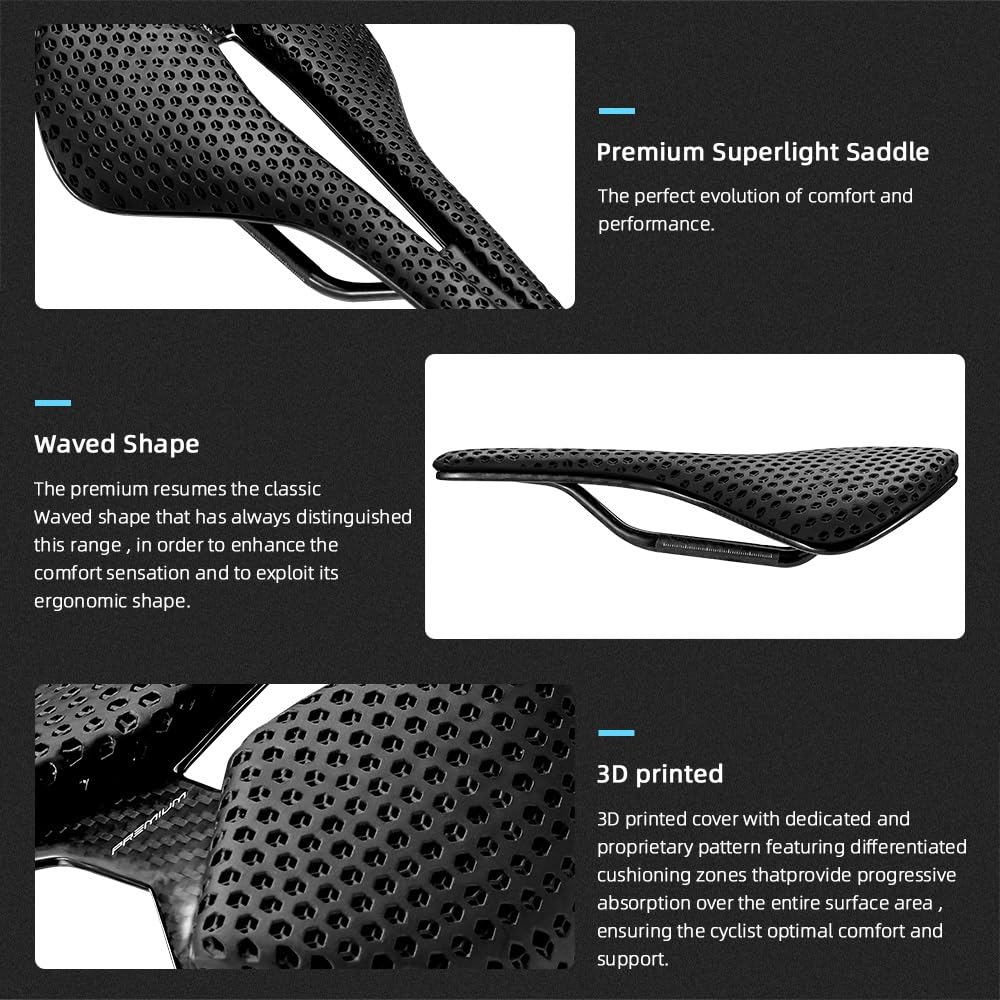 Sella Bici Sella for bici in carbonio stampata in 3D for bicicletta ultraleggera for uomo e donna for ciclismo su strada MTB Mountain Gravel