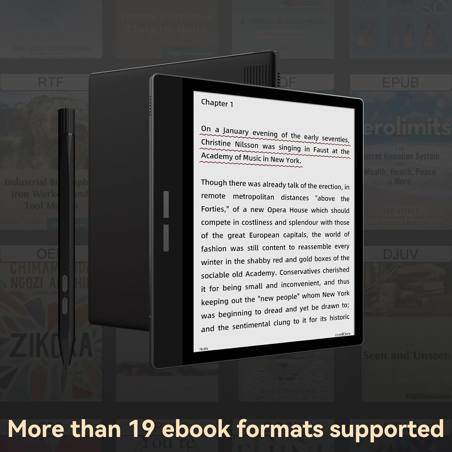 Bigme B751C Color Ebook Reader 7 Inch EInk Paper Tablet for Notes Taking, Reading and Writing