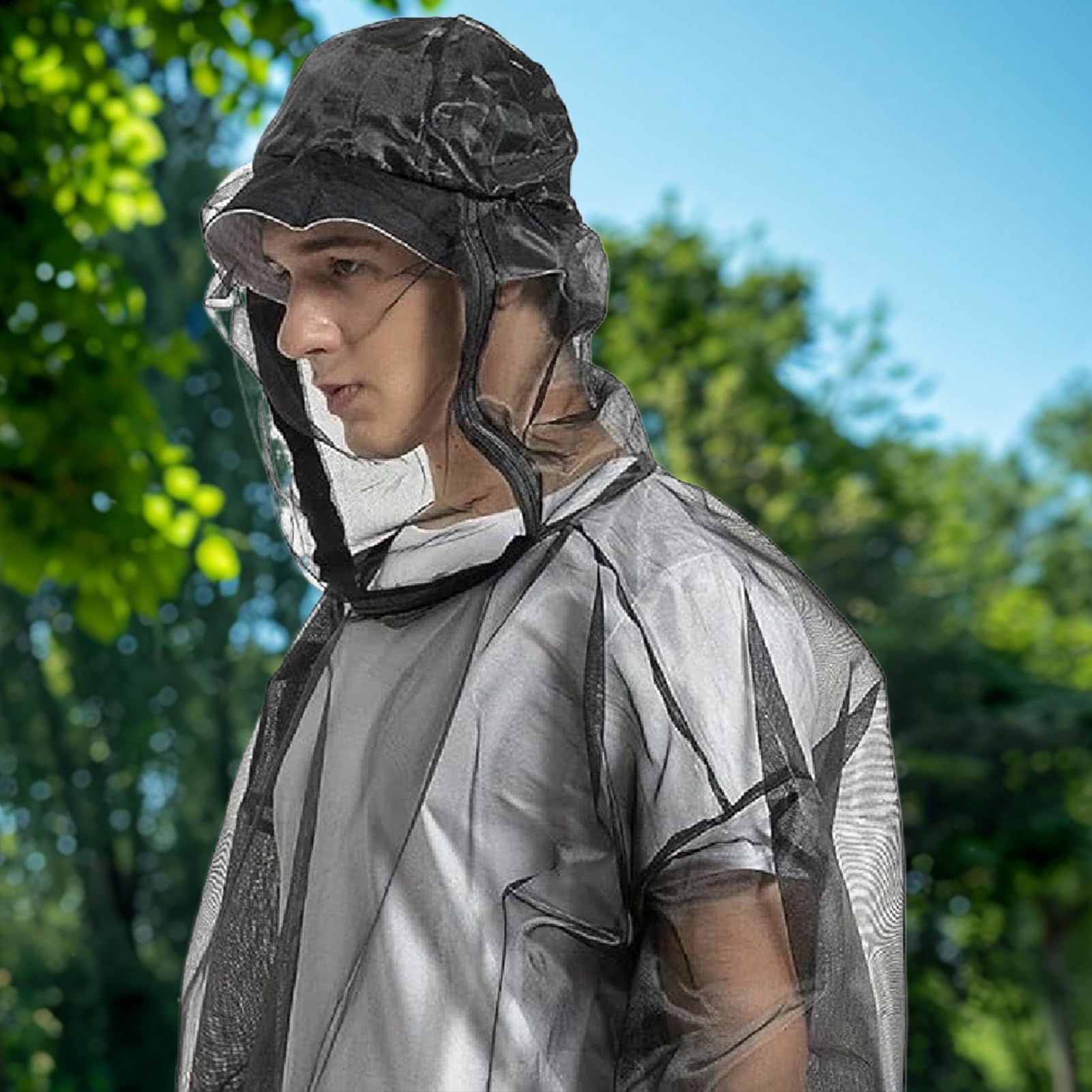 Generico Fly Jacket, Tuta Portatile Con Rete Protettiva, Tuta Traspirante e Flessibile per Escursionismo Pesca Avventure All'aperto Uomini e Donne