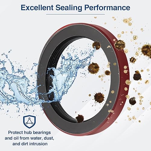 Miniatura 2 de HIMARKLIF Juego de 4 piezas de sellos de aceite unificados para rueda de cubo de remolque, kit de piezas compatible con ejes Dexter 9K-10K GD (ID