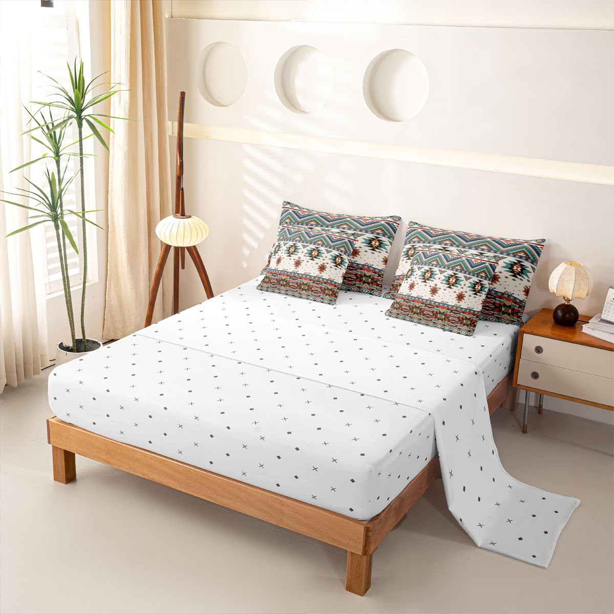 Homewish Azteke Bettwäsche Set 7teilig 155x220