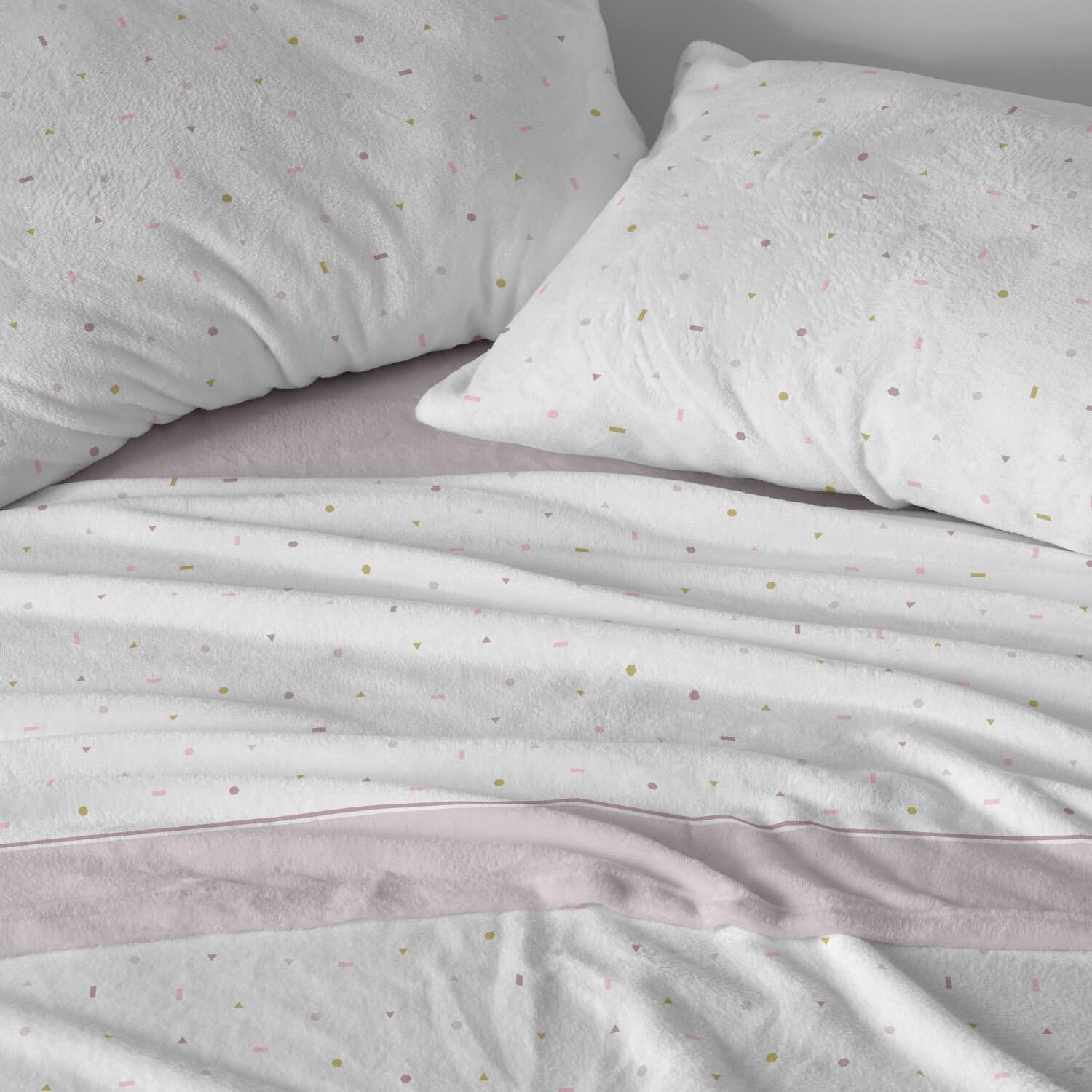 Burrito Blanco | Sábanas de Coralina | Cama de 120cm. (+Medidas Disponibles) | Diseño 997 | Color Nude (120x190/200cm.)