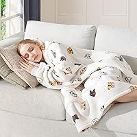 Vista 2 de Touchat - Manta con capucha para usar, sudadera estilo cobija de sherpa de gran tamaño para mujeres con capucha y bolsillo, manta con capucha súper