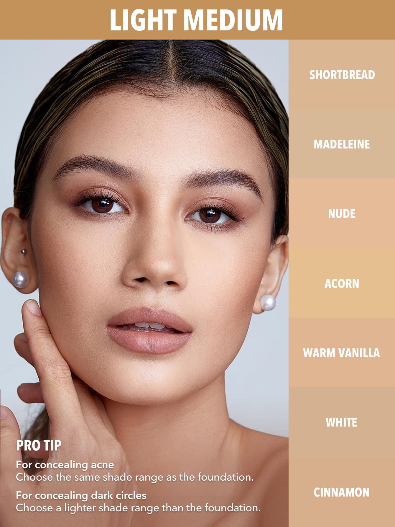 SHEGLAM 12HR Full Coverage Concealer Matte Finish Concealer Stick for Under Eye and Dark Circles - Warm Vanilla - Image 3