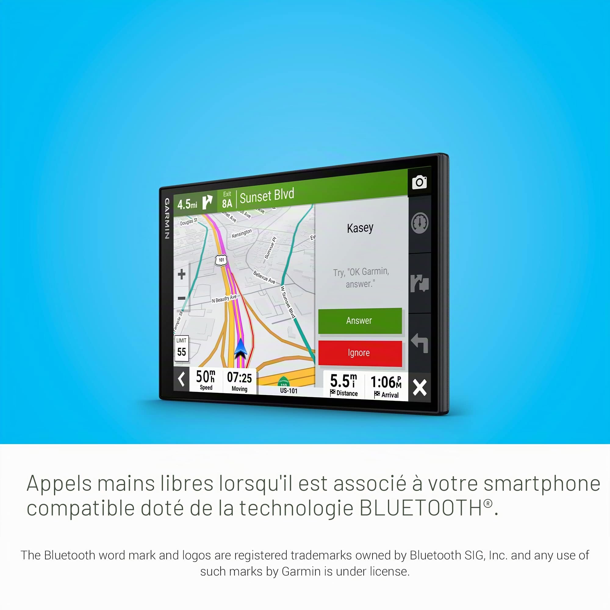Garmin DriveSmart 86 Navigateur GPS pour Voiture avec Cartes Haute résolution et Assistance vocale Garmin 8"