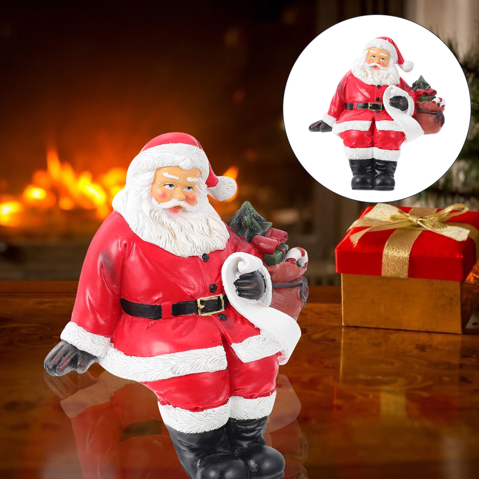 Weihnachtsmann Handtasche Baby Puppe Kinder Schreibtisch Top Weihnachtsmann Puppe Figur Weihnachten Party Ornament Weihnachten Weihnachtsmann Tischfigur Weihnachtsmann