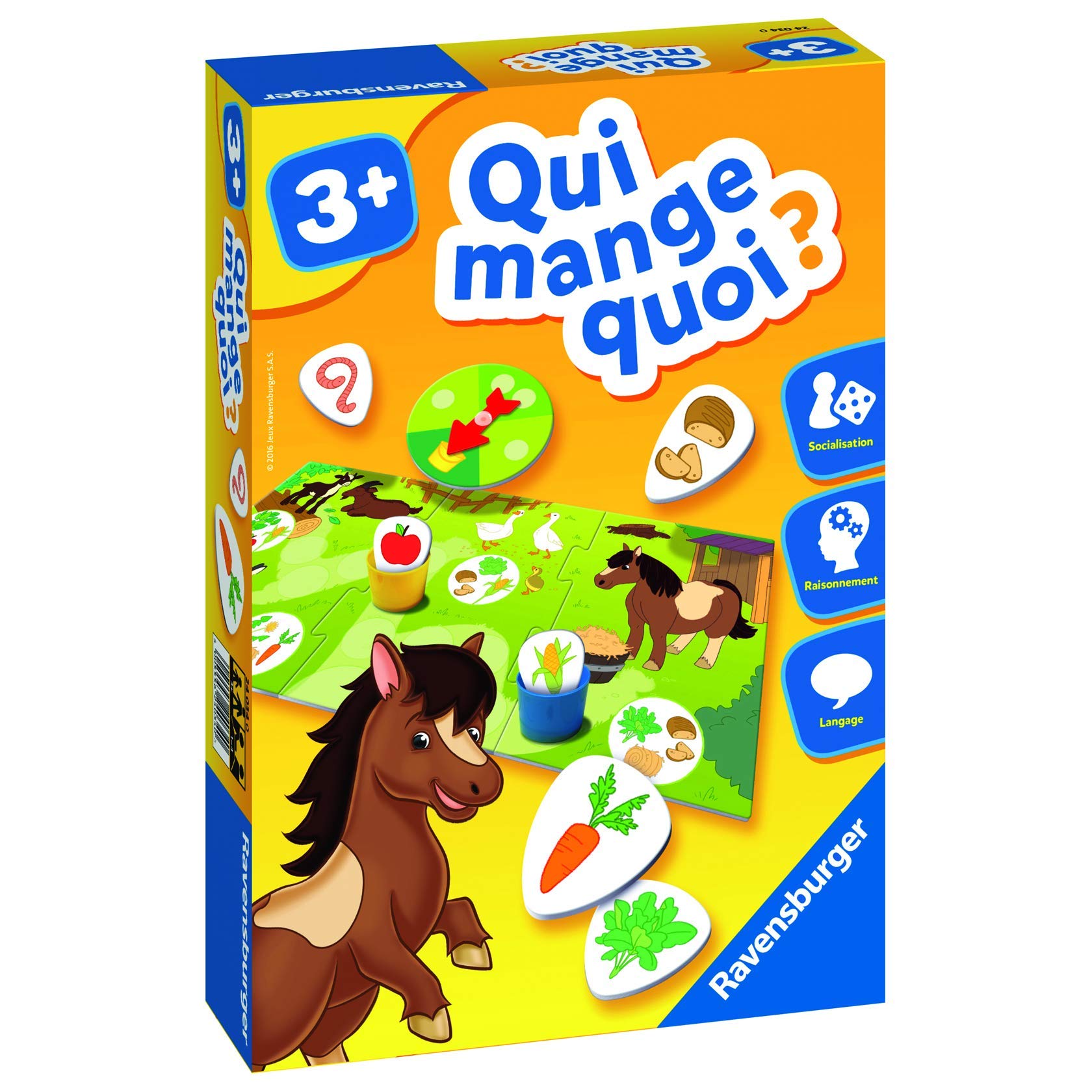Ravensburger Mes Jeux De Petite Section + Qui Mange Quoi ? – Coffret Éducatif Dès 3 Ans – Animaux, Chiffres, Formes, Couleurs
