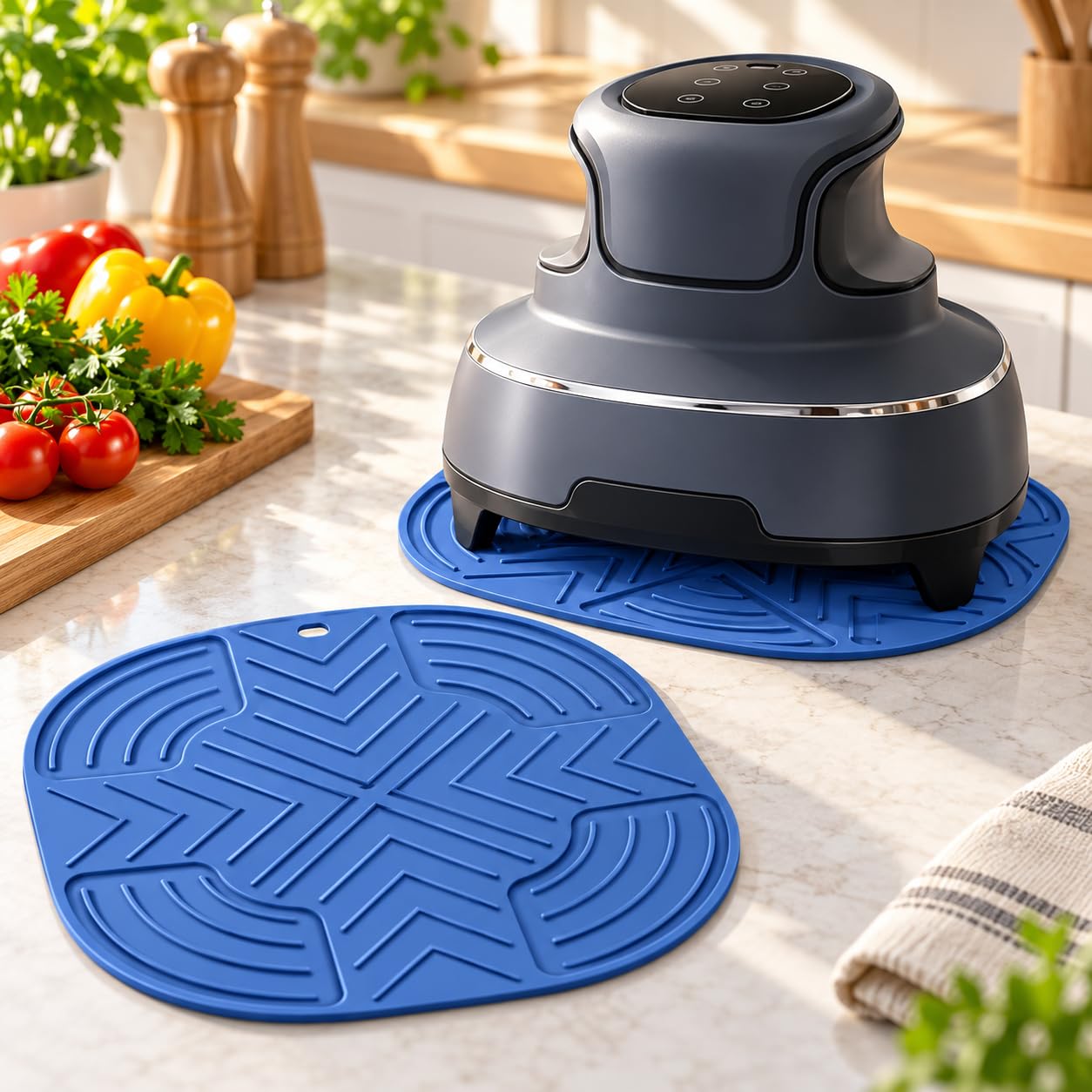 2 Alfombrillas Silicona Freidora para Chefman RJ38-2D