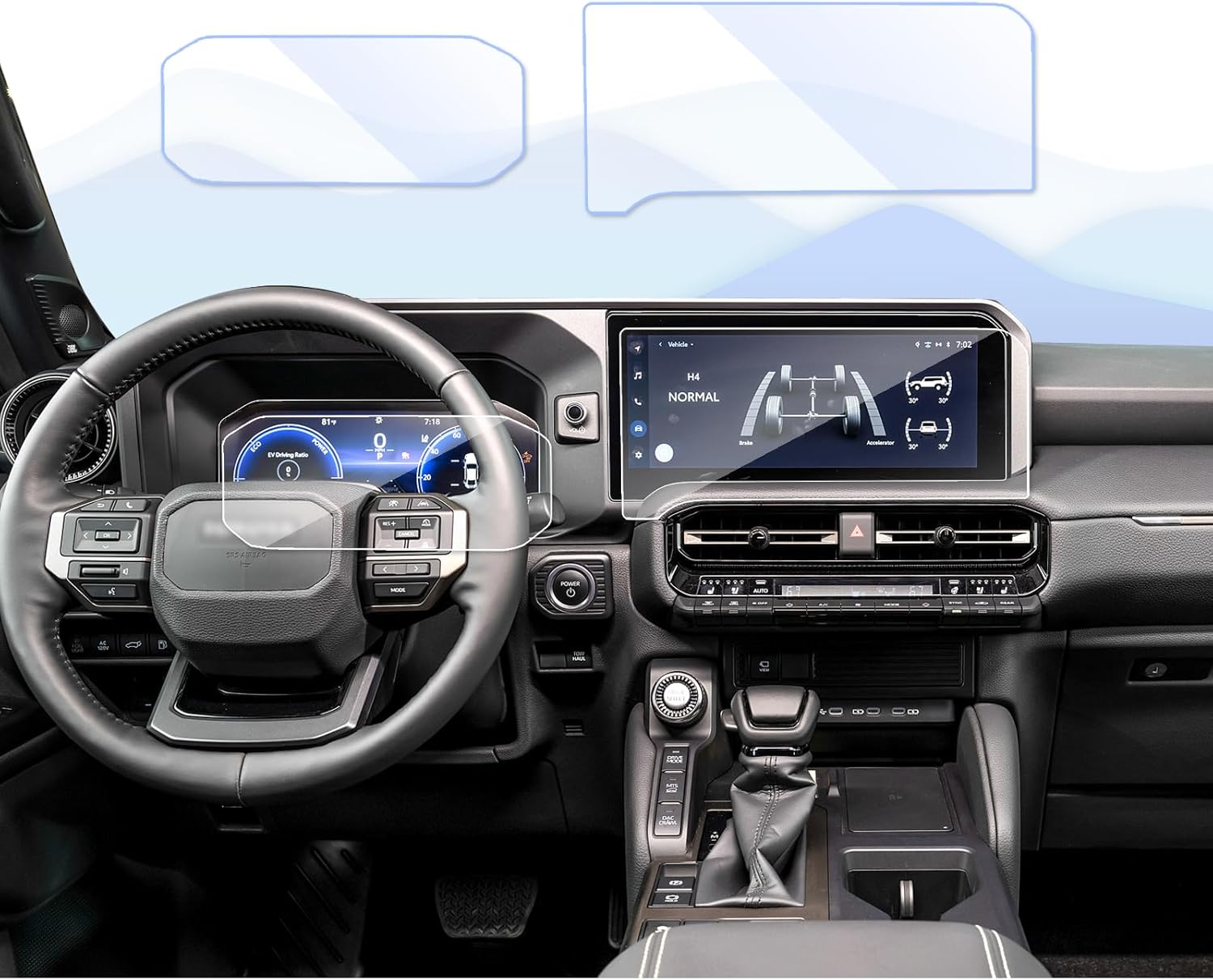 Amazon.com: 2pcs 2024 2025 Land Cruiser Screen Protector for 2024 ...