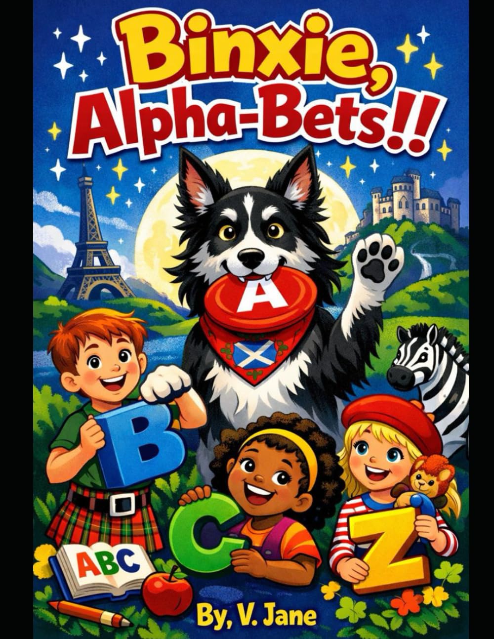 Binxie the Border Collie & the Alphabet Adventure: Games to Help You Learn the ABCs