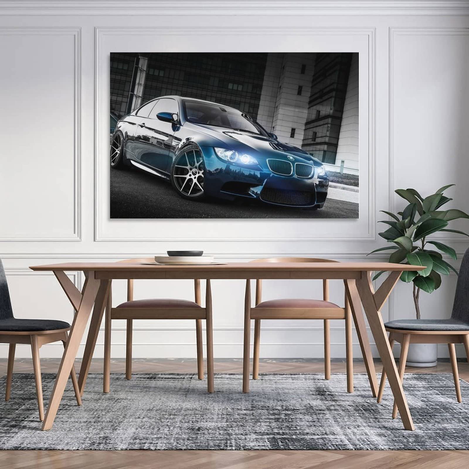 Poster Sur Toile Voiture BMW E92 M3 - Décoration Murale Salon Chambre - 30x45 Cm