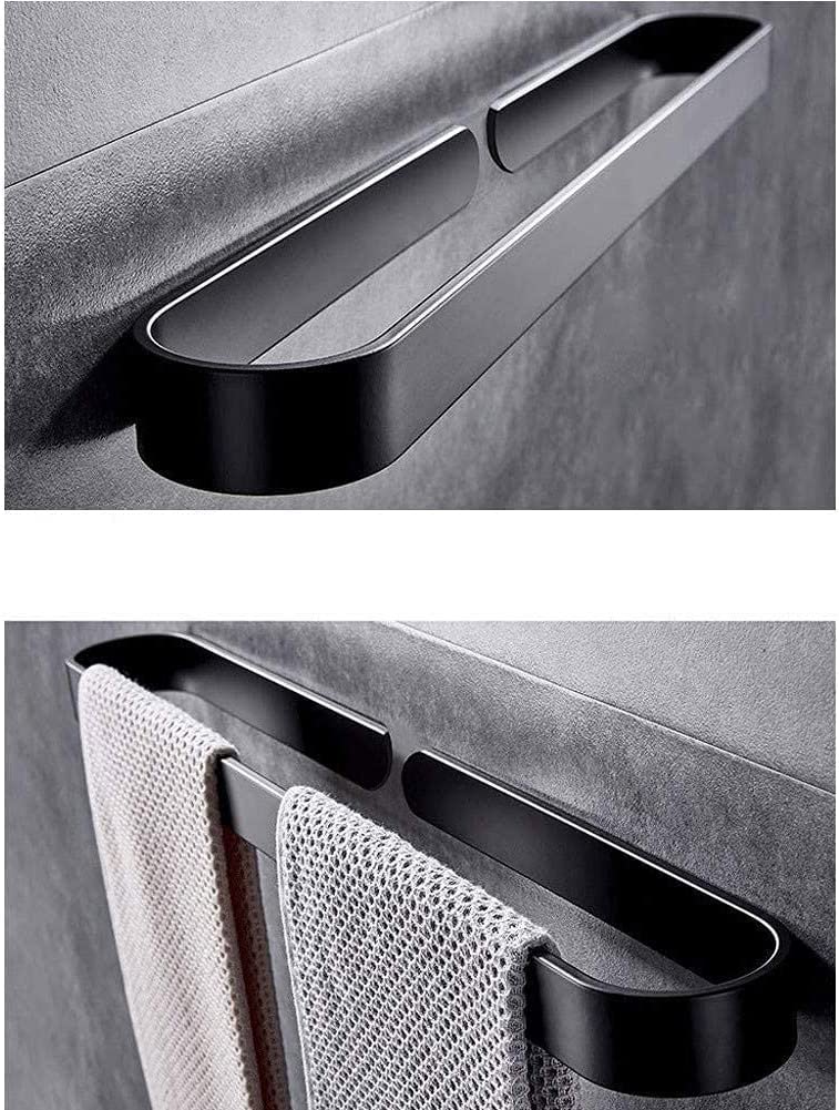 Toallero de Baño Toallero Toallero Barra de toalla de aluminio espacial Toallero de pared Toallero de baño Perchas de pared Toallero Colgador de toallas Toallero para colgar toallas de baño Toallero T