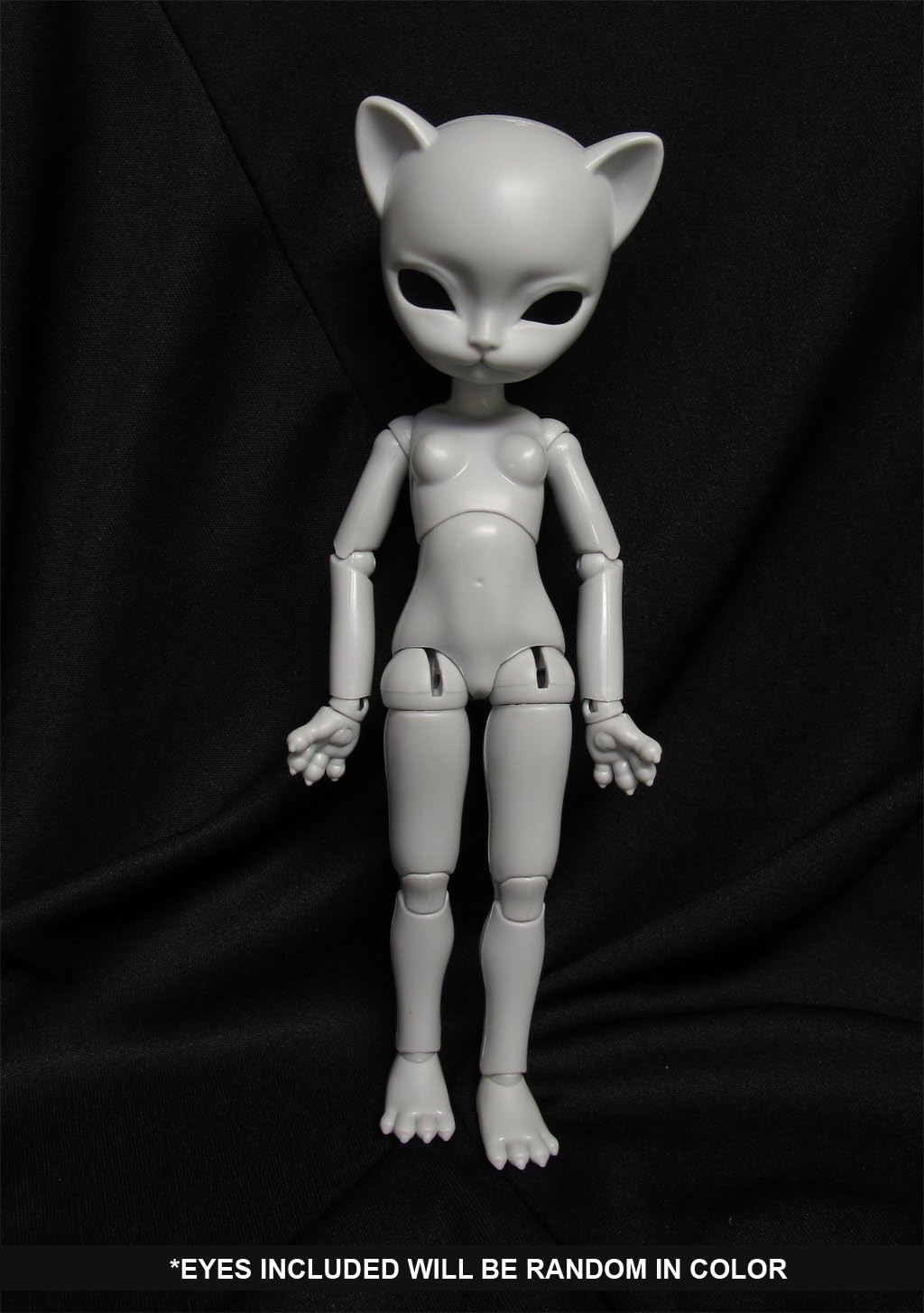 JunkySpot Hujoo Freya Light Grey Blank Anthropomorph 24cm ABS Ball Jointed Doll with Random Eyes