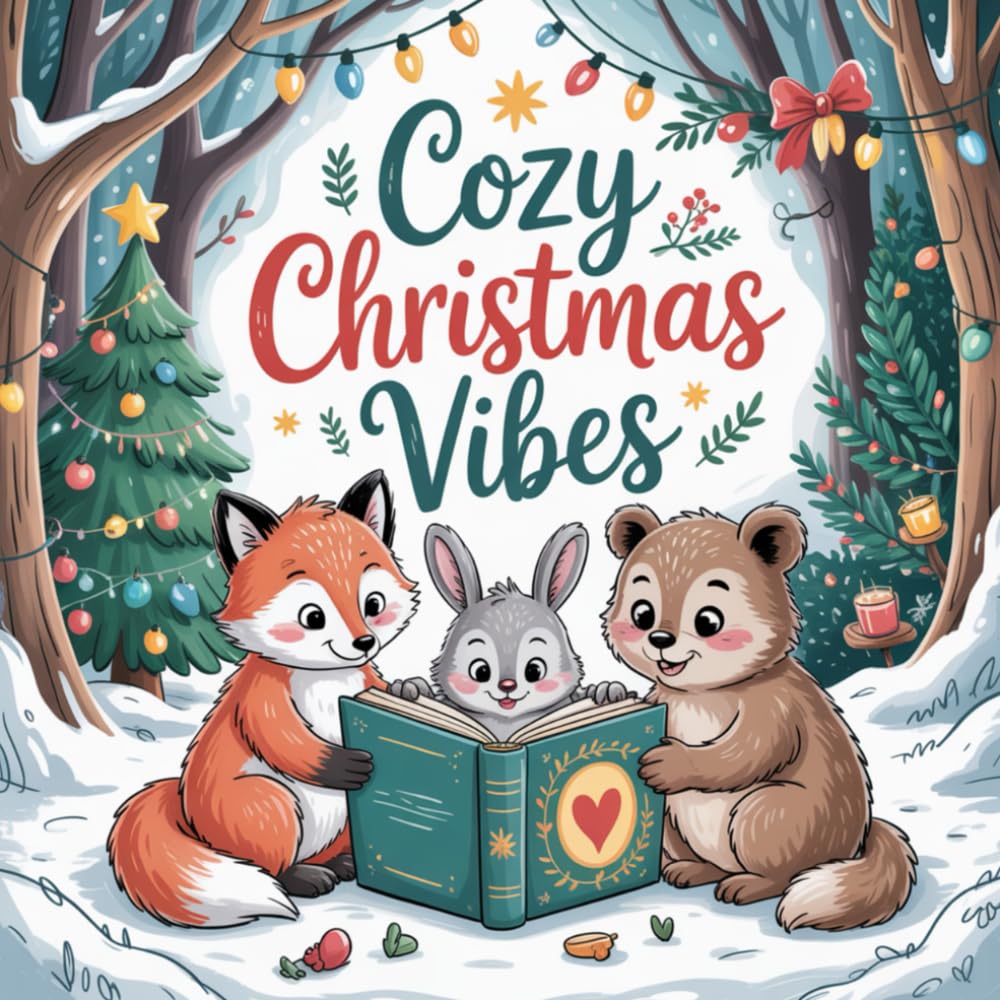 Cozy Christmas Vibes: Ein Malbuch für Kinder und Erwachsene mit 50 niedlichen Illustrationen (Malbücher für Erwachsene)