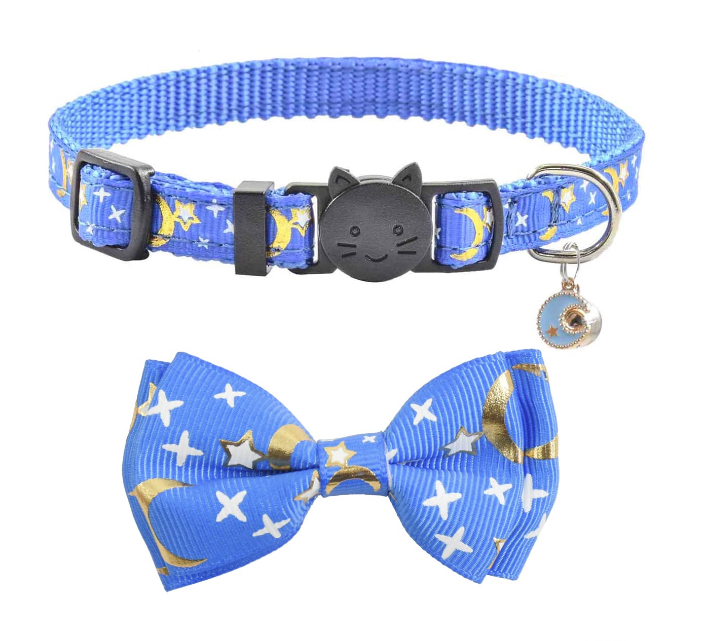 Bowtie Cat Collars Breakaway With Bell Adjustable Cute Kitty