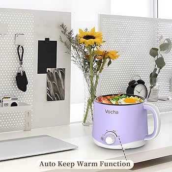 Marmite Électrique 1,6L Multifonction - Hot Pot Portable Pour Étudiant, Bureau, Camping | Acier Inoxydable