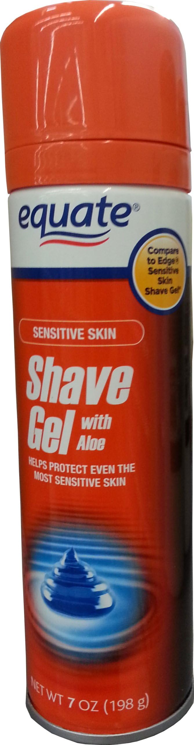 Equate Sensitive Skin Shave Gel with Aloe Compare to Edge Sensitive Skin Shave Gel