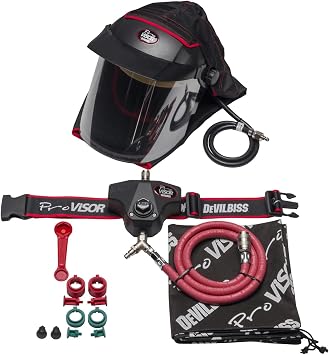 Devilbiss Complete Air Fed Mask Visor with Wastebelt PROV-650