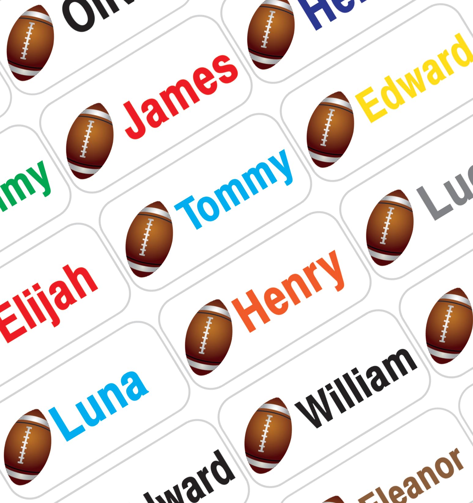 Personalized Name Labels for Kids – 60 Waterproof Peel-and-Stick Labels for Clothes, Lunch Boxes, Water Bottles, Laundry Bags – Durable, Dishwasher &