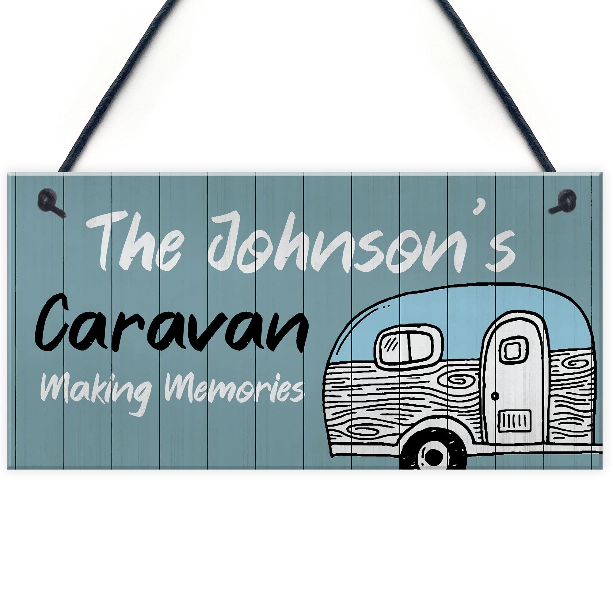 Shabby Chic CARAVAN SIGN Personalised Door Sign Caravan Accessories Decor