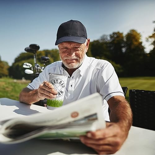 Miniatura 3 de Fancyfams Regalos de golf para papá, vaso de acero inoxidable de 20 onzas, para el Día del Padre, cumpleaños de parte de la hija, hijo, taza de