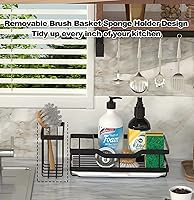 Vista 6 de Dish Drying Rack - Compact Dish Rack, Multifunctional Expandable Dish Drying Rack Used Over Sink, in Sink & On Countertop, Rustproof Kitchen Dish