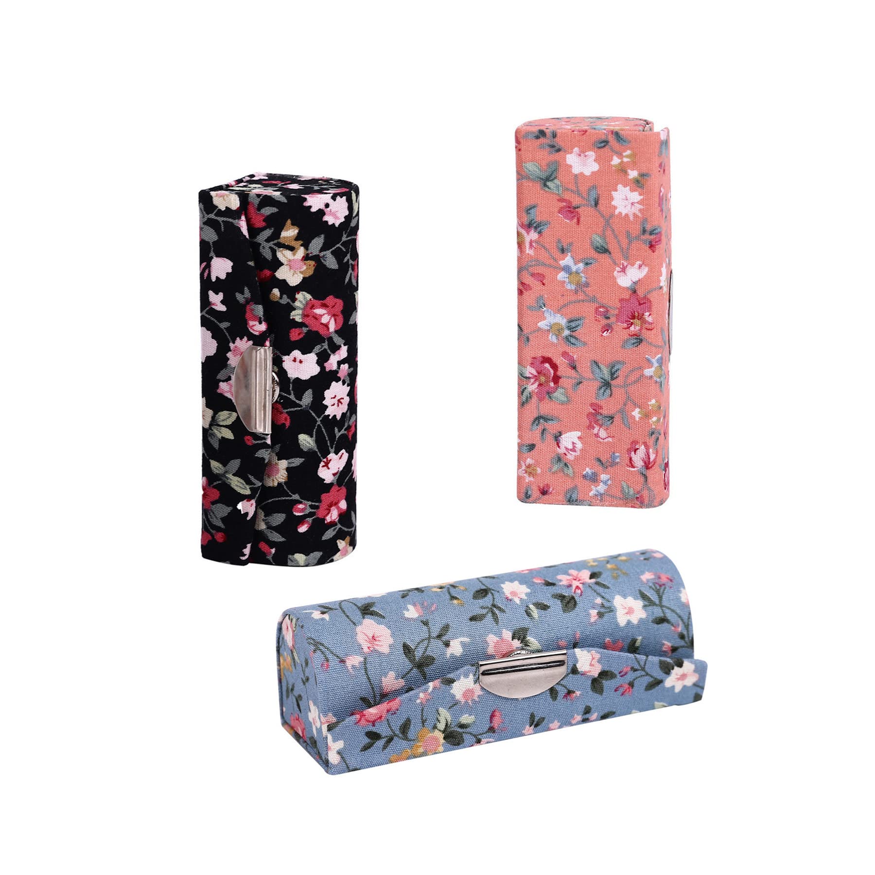 RURAUOGR Lipstick Case Holder with Mirror Travel Lipstick Organizer for Purse