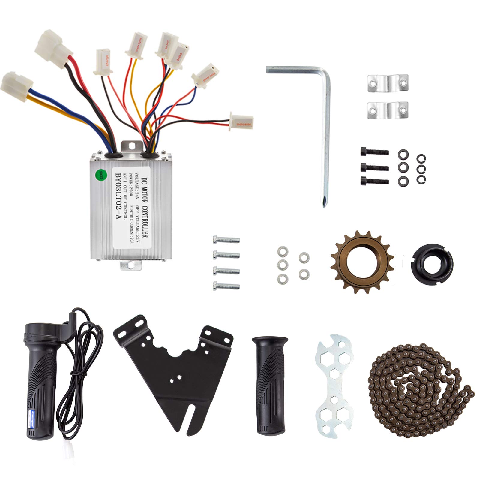 24 volt 250 watt electric bicycle gear motor