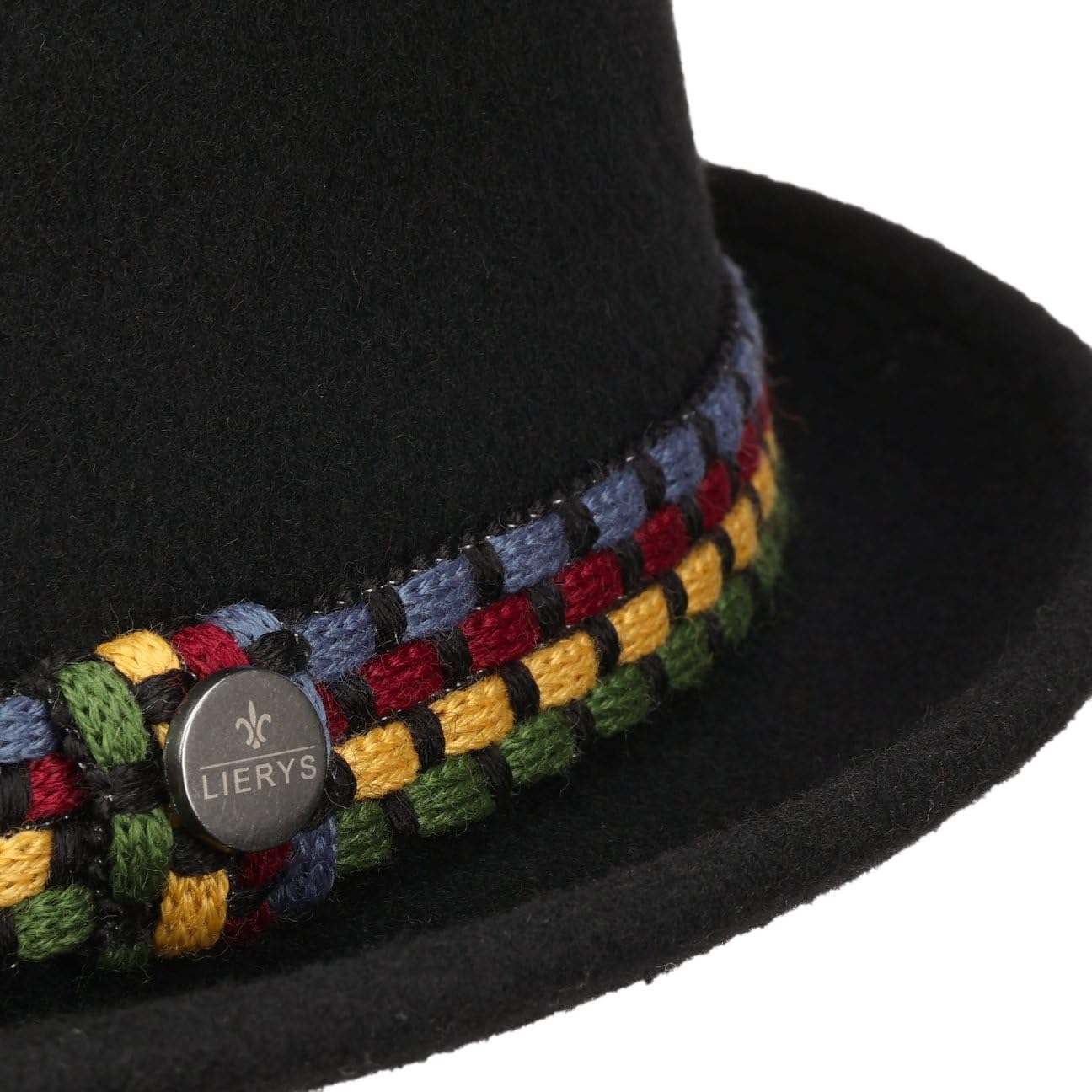 Lierys CHAPEAUSHOP Pork Pie Chapeau de Feutre avec Bande en Tissu Fabrique en Italie Homme Automne Hiver