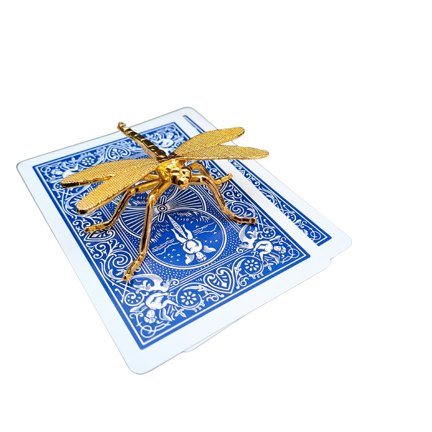 Poker Totems | Poker Card Guard | Brass Animals Edition | 44 Designs To Choose From | Heavy Weighted Card Protectors | Minature Metal Ornaments | Lucky Charms (The Dragonfly)