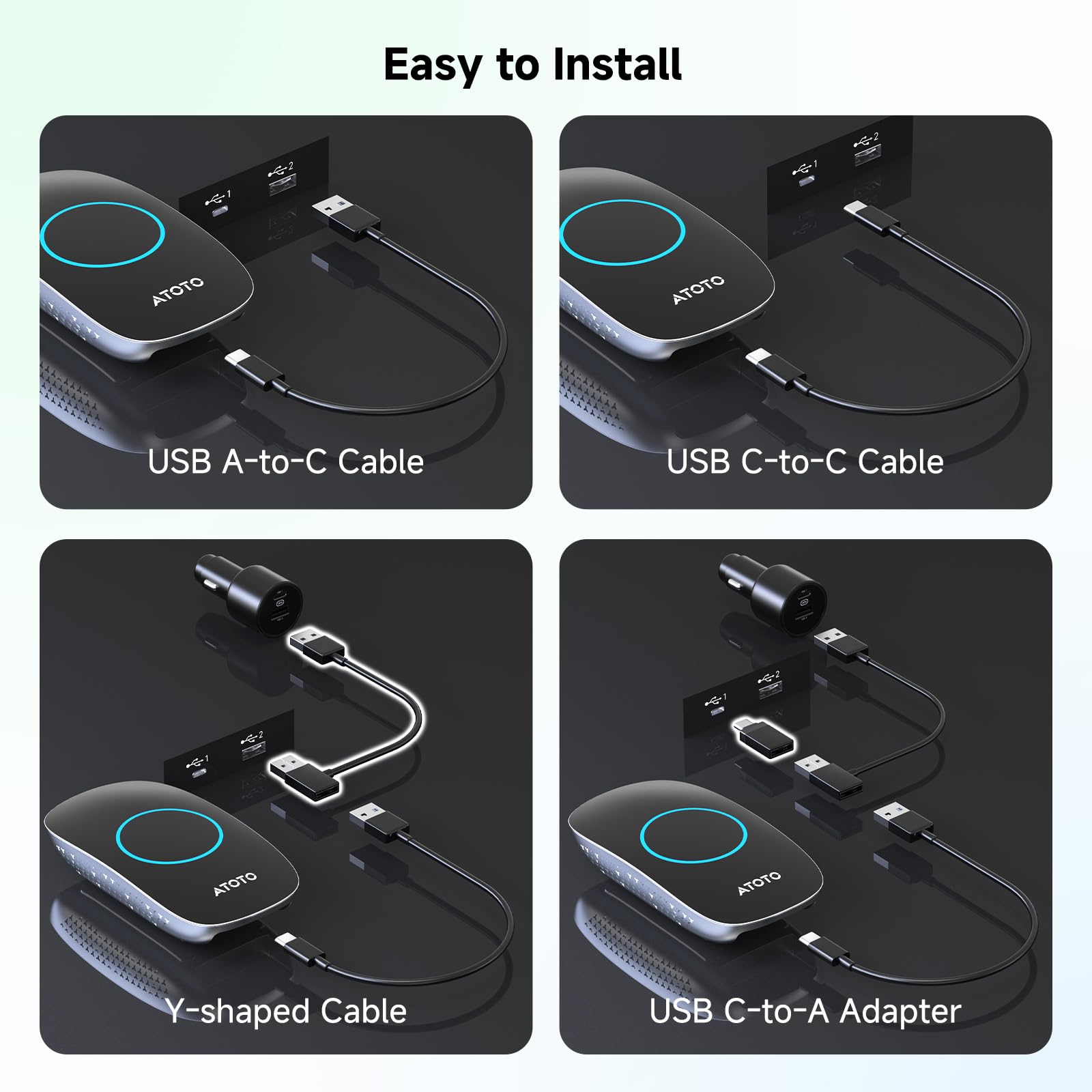 Ai Box ATOTOワイヤレスカースマートボックスcarplay カープレイ Amazon.co.jp: Ai Box カープレイ ai ボックス、CarPlay